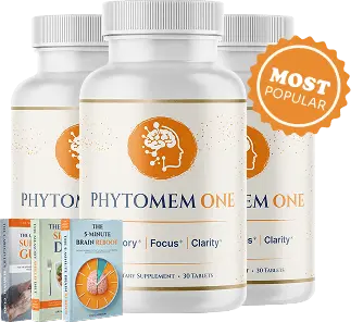 Phytomem One 10-in-1 brain and memory support formula three bottle package